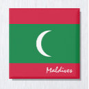 Recherche de drapeau des maldives magnets Pays