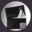 Recherche de mariage noir et blanc cartes visite Chic