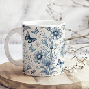 Recherche de papillon bleu tasses Pour elle