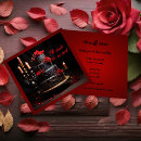 Recherche de gâteaux mariage invitations Rouge
