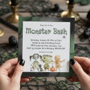 Recherche de monstre effrayant invitations Fête de l'halloween