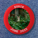 Recherche de chat blanc badges Minimaliste