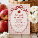 Recherche de pomme rouge invitations En vichy rouge