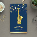 Recherche de saxophoniste cartes visite Joueur de saxophone
