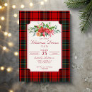 Recherche de fête de élégante noël invitations Rouge