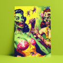 Recherche de zombee cartes postales Éffrayant