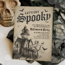 Recherche de maison hantée halloween invitations Parti halloween adulte