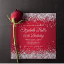 Recherche de rouge argent invitations Glamour