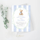Recherche de baby shower garçon invitations Ours en peluche