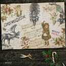 Recherche de vintage christmas decoupage paper Éphémère