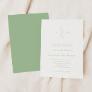 Recherche de vert sauge mariage invitations Botanique