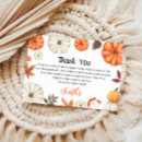 Recherche de halloween remerciements cartes Baby shower d'automne