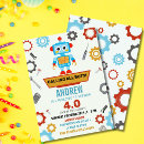 Recherche de petit robot invitations Boy