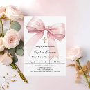 Recherche de première moderne petite communion invitations Rose