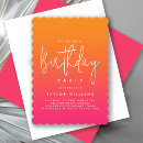 Recherche de rose et orange invitations Pour elle
