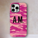 Recherche de camouflage rose iphone coques Motif de camouflage