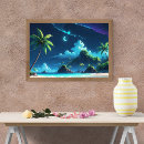 Recherche de plage de palmier posters Ondes océaniques