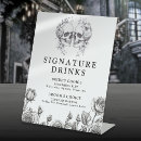 Recherche de halloween mariage signes table Noir et blanc