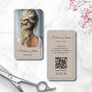 Recherche de moderne coiffure cartes visite Maquilleur