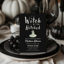 Recherche de sorcieres invitations Noir et blanc