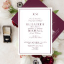Recherche de elegant burgundy mariage invitations Élégant