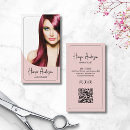 Recherche de moderne coiffure cartes visite Maquilleur