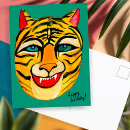 Recherche de tigre anniversaire cartes Coloré