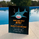 Recherche de shark anniversaire invitations Mordre
