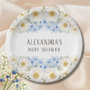 Recherche de fleurs blanches assiettes en papier Poney