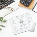 Recherche de mousepad calendrier tapis souris Typographie