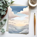 Recherche de ciel nuageux cartes postales Aquarelle