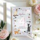 Recherche de pattes de chat invitations Pour enfants