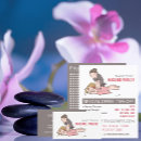 Recherche de massage thérapeute cartes visite Massothérapeute