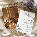 Recherche de noir et blanc moderne invitations Chic