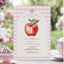 Zoek naar appel uitnodigingen Roze gingham