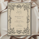 Recherche de frontière vintage invitations Baroque