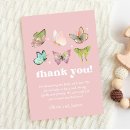 Recherche de pink butterfly remerciements cartes De