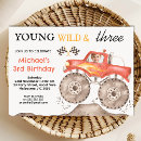 Recherche de monster trucks invitations D'anniversaire de camion monstre