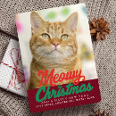 Zoek naar grappige kattenfoto posters Meowy kerstmis