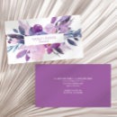 Recherche de fleurs violet cartes visite Administrative professional