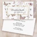 Recherche de fleurs de papillon cartes visite Vintage