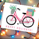 Recherche de vélo rose vœux cartes Mignon