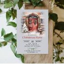 Recherche de unique noël invitations Conception d'aquarelle mignon
