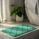 Recherche de turquoise floral bath mats Motif