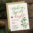 Recherche de rouge et vert noël invitations Fête d'entreprise