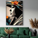 Recherche de portrait abstrait posters Couleurs vives