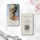 Recherche de moderne coiffure cartes visite Maquilleur