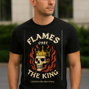 Zoek naar vlammen tshirts Koning