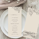Recherche de vignoble mariage menus Rustique