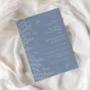 Recherche de nature mariage invitations Bleu poussiéreux